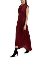 Azul Deb Silk Cowlneck Cocktail Dress