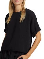 Carson Cotton Gauze Top