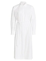 Katia Cotton Poplin Tie-Waist Midi-Dress