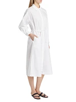 Katia Cotton Poplin Tie-Waist Midi-Dress