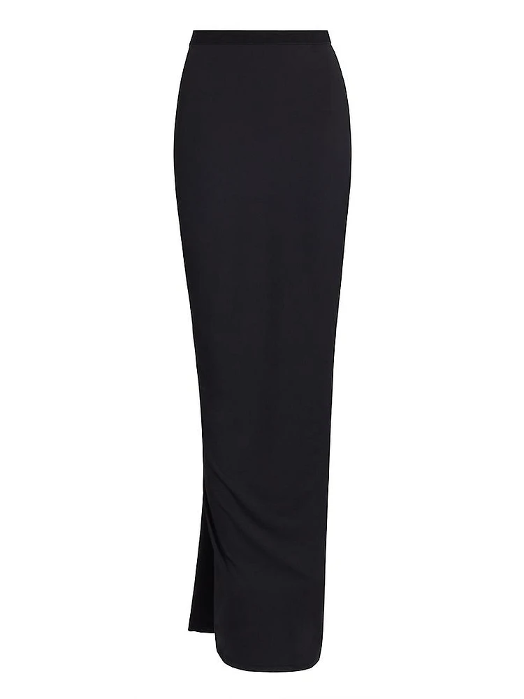 Echauffe Ruched Jersey Maxi Skirt
