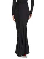 Echauffe Ruched Jersey Maxi Skirt