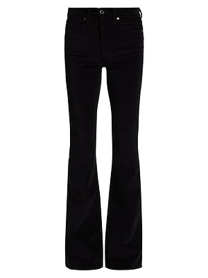 Beverly Velvet Mid-Rise Boot-Cut Jeans
