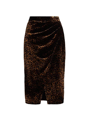 Heritage Fiora Leopard Midi-Skirt