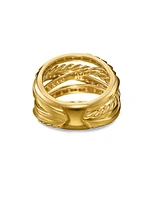 Crossover Trio Six Row Ring 18K Yellow Gold