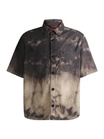 Oversize-Fit Shirt with Tie-Dye Print