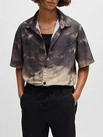 Oversize-Fit Shirt with Tie-Dye Print