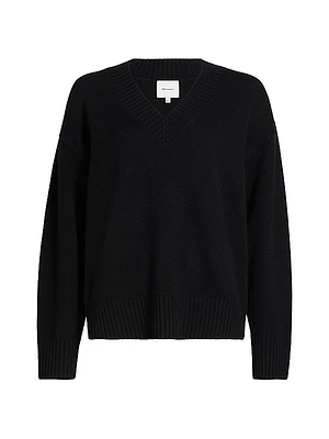 Jadey Cashmere Oversized V-Neck Sweater