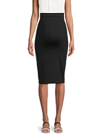 Hillary Maternity High-Rise Midi-Skirt