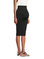 Hillary Maternity High-Rise Midi-Skirt