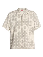 Cotton-Blend Weave Shirt