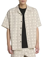 Cotton-Blend Weave Shirt