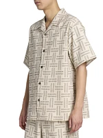 Cotton-Blend Weave Shirt