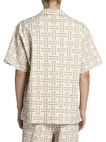 Cotton-Blend Weave Shirt