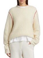 Cloud Wool-Blend Crewneck Sweater