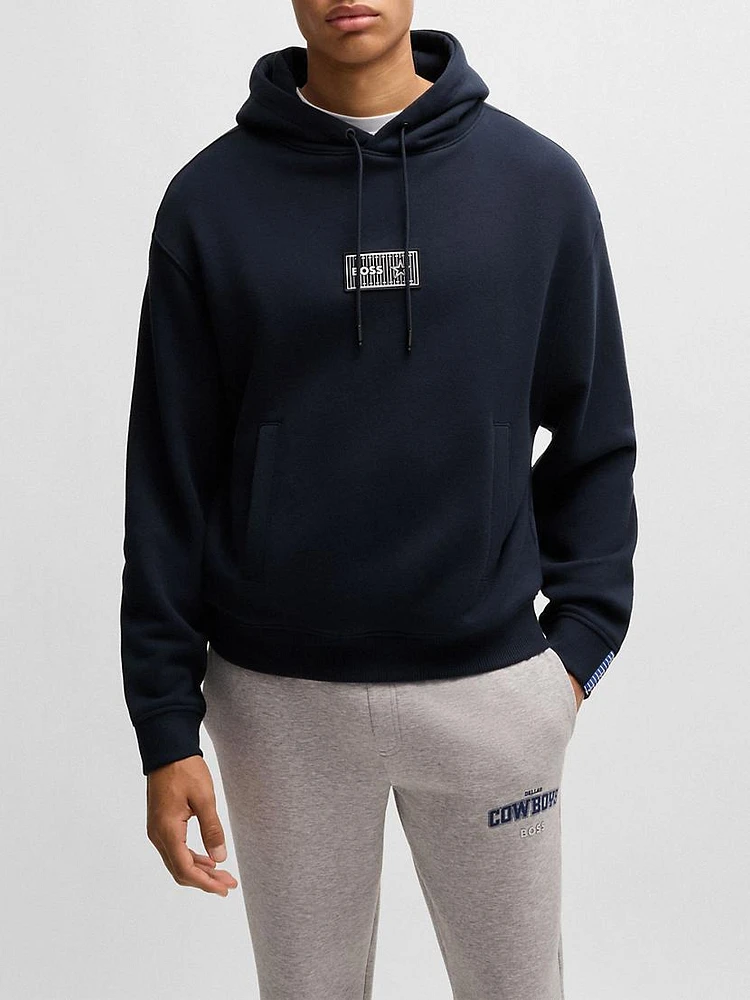 BOSS x NFL Cotton-Terry Hoodie with Special Branding