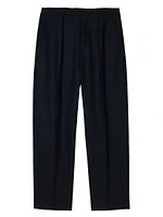 Wide-Leg Trousers with Creases