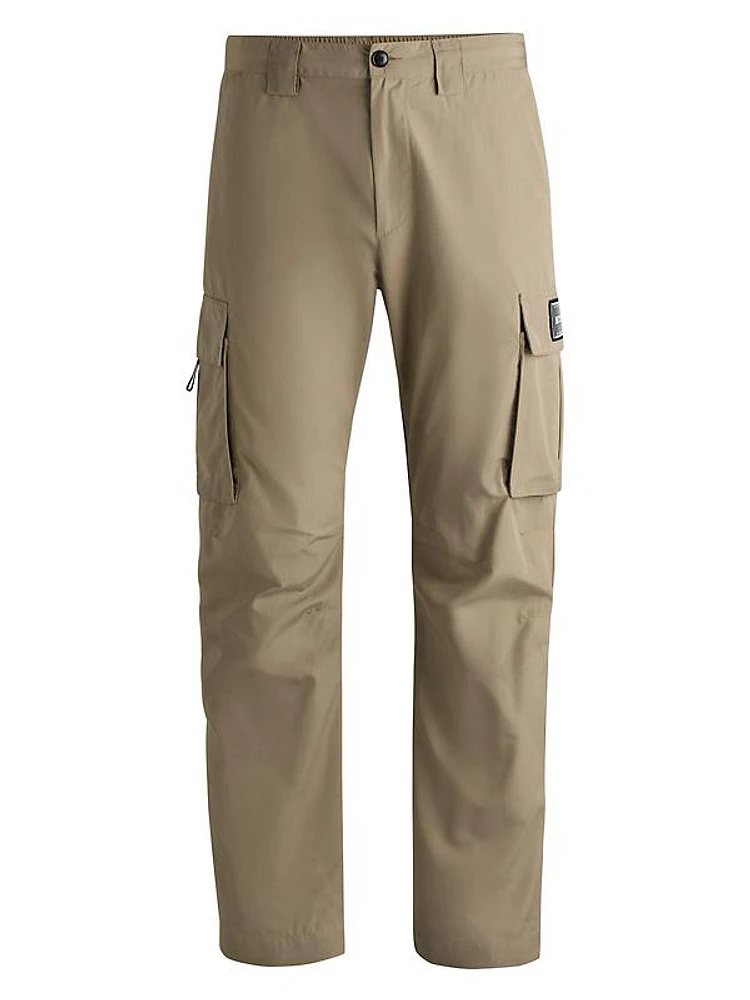 BOSS x NFL Relaxed-Fit Cargo Trousers with Special Branding