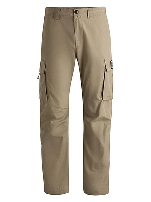 BOSS x NFL Relaxed-Fit Cargo Trousers with Special Branding