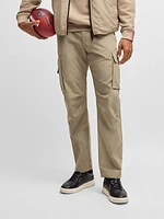 BOSS x NFL Relaxed-Fit Cargo Trousers with Special Branding