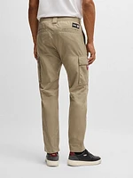 BOSS x NFL Relaxed-Fit Cargo Trousers with Special Branding