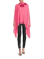 Ava Chiffon Cape Blouse