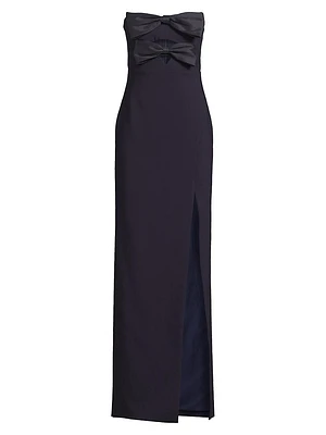 Bea Cut-Out Strapless Column Gown