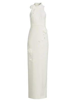 Doiran Halterneck Column Gown