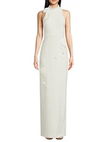 Doiran Halterneck Column Gown