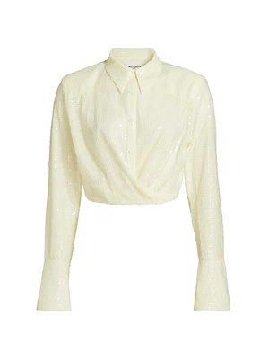 Tylan Sequined Crop Shirt