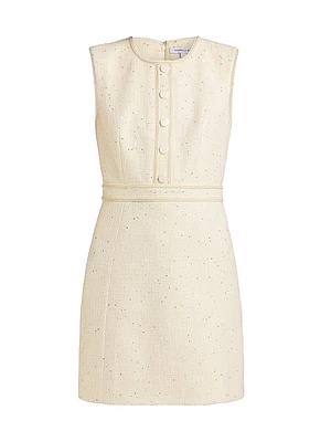 Julie Tweed Sheath Minidress
