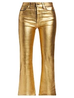 Le Crop Coated Mini Boot Pants