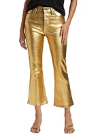Le Crop Coated Mini Boot Pants