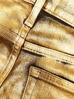 Le Crop Coated Mini Boot Pants