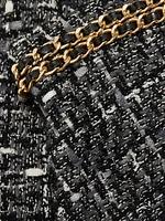 Stella Chain-Embellished Tweed Miniskirt