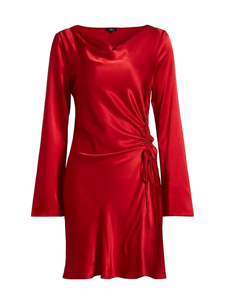 Alessandra Satin Minidress