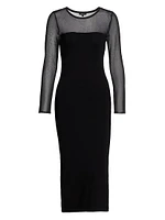 Luz Sheer Body-Con Midi-Dress