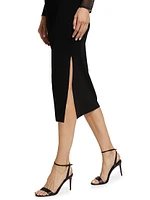 Luz Sheer Body-Con Midi-Dress