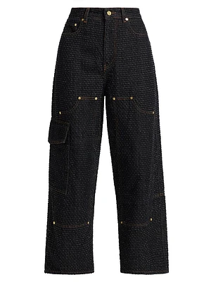 Fluffy Denim Carpenter Jeans