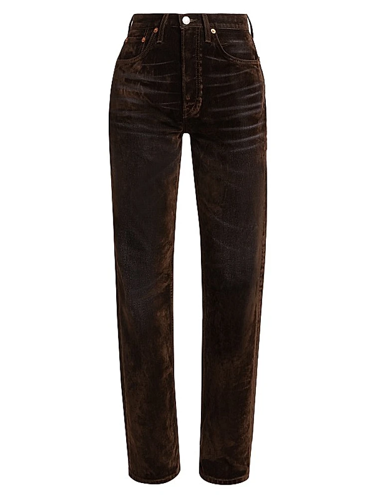 90s High-Rise Loose Straight-Leg Jeans