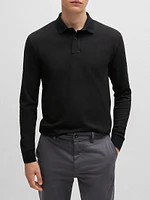 Stretch-Cotton Slim-Fit Polo Shirt with Logo Patch