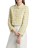Grid Tweed Jacket