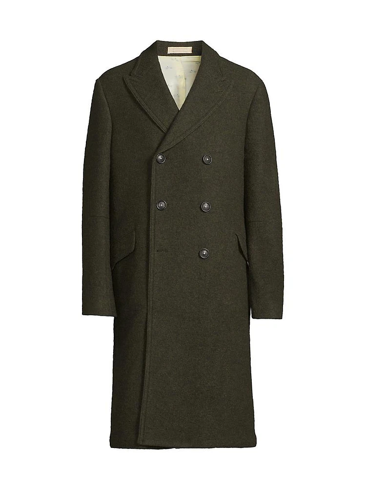 Double-Breasted Cashmere Overcoat