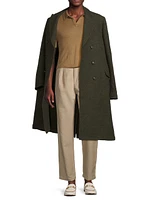 Double-Breasted Cashmere Overcoat
