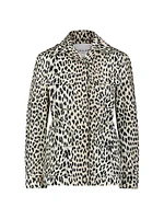 Cairo Animal Print Military Jacket