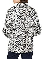 Cairo Animal Print Military Jacket