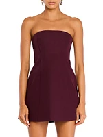 Poppi Crepe Strapless Mini Dress