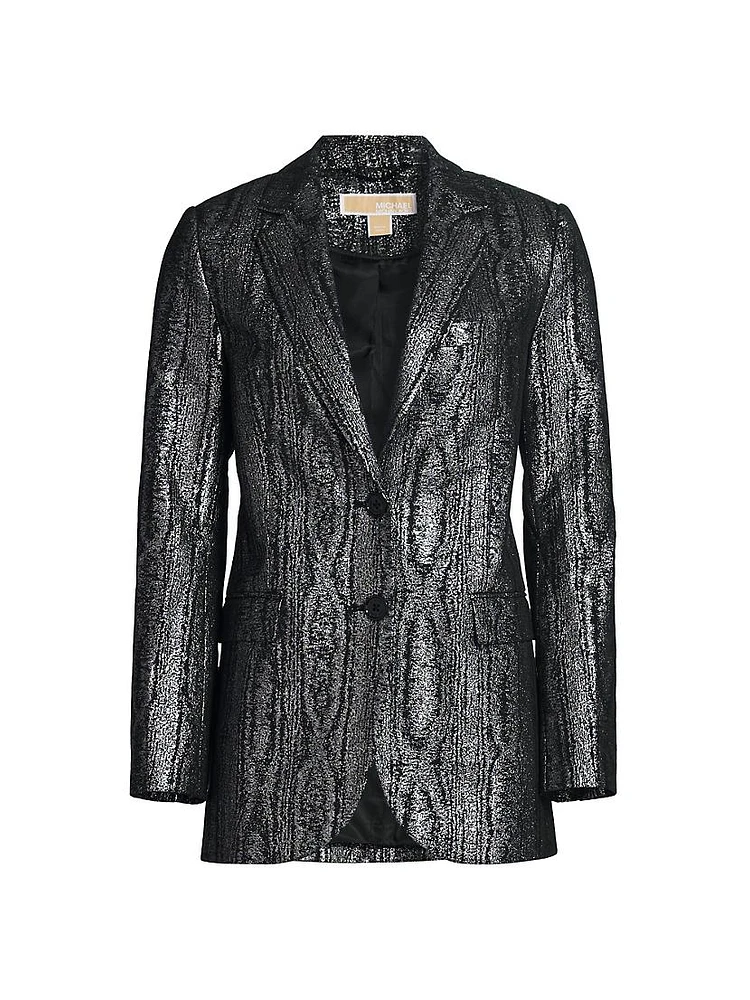 Mensy Metallic Tailored Blazer