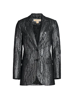 Mensy Metallic Tailored Blazer