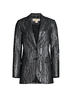 Mensy Metallic Tailored Blazer